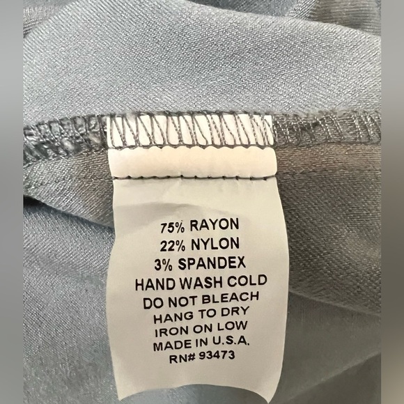 McCulley’s (Highlands, NC) roll tab sleeve collared shirt dress. Gray XS - Picture 12 of 16